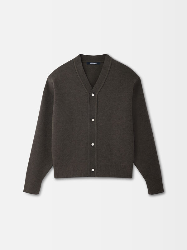 The Doppio cardigan jacquemus the doppio cardigan