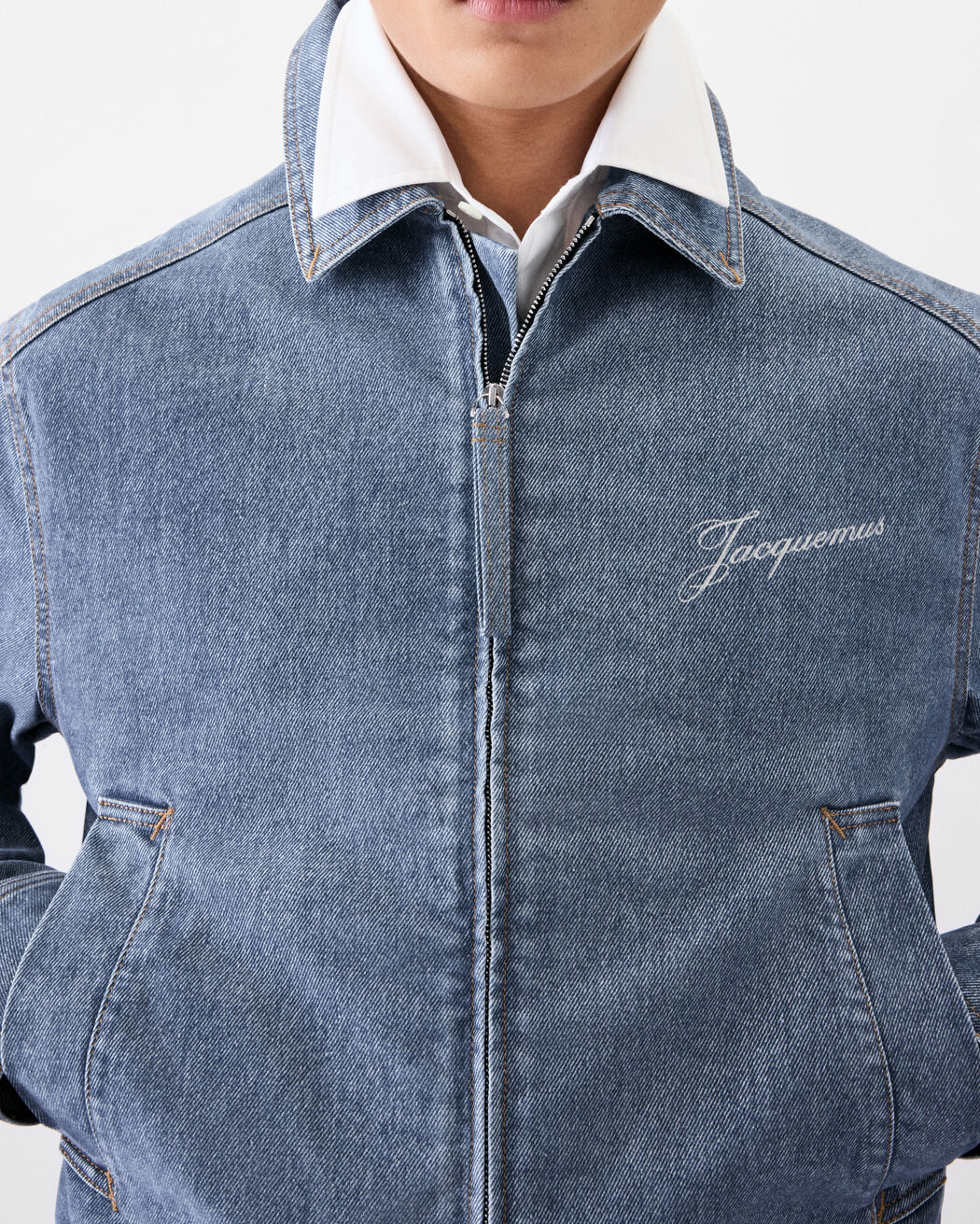 The Canevas de-Nîmes denim jacket jacquemus the canevas de n mes denim jacket