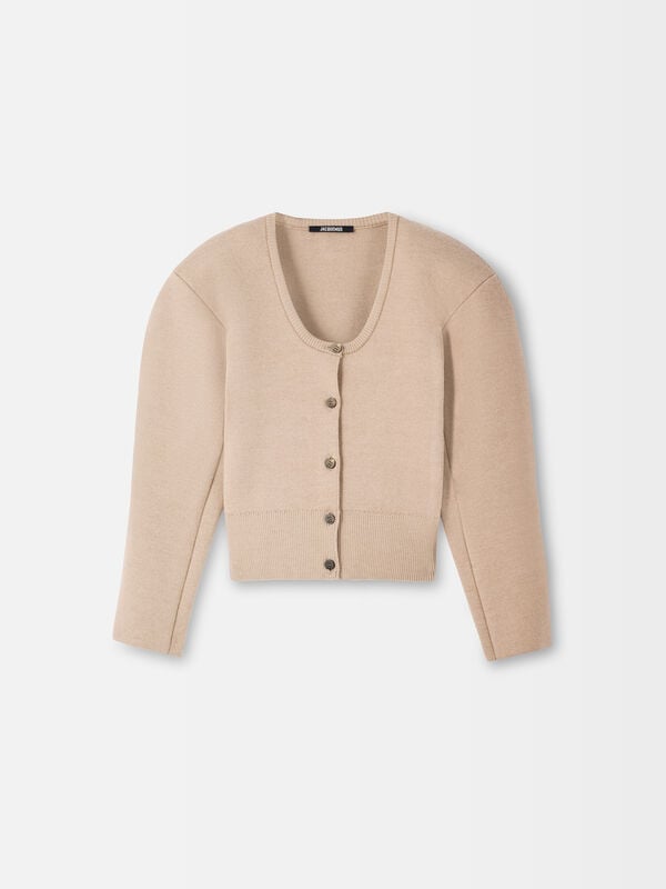 The Doppio cardigan jacquemus the doppio cardigan