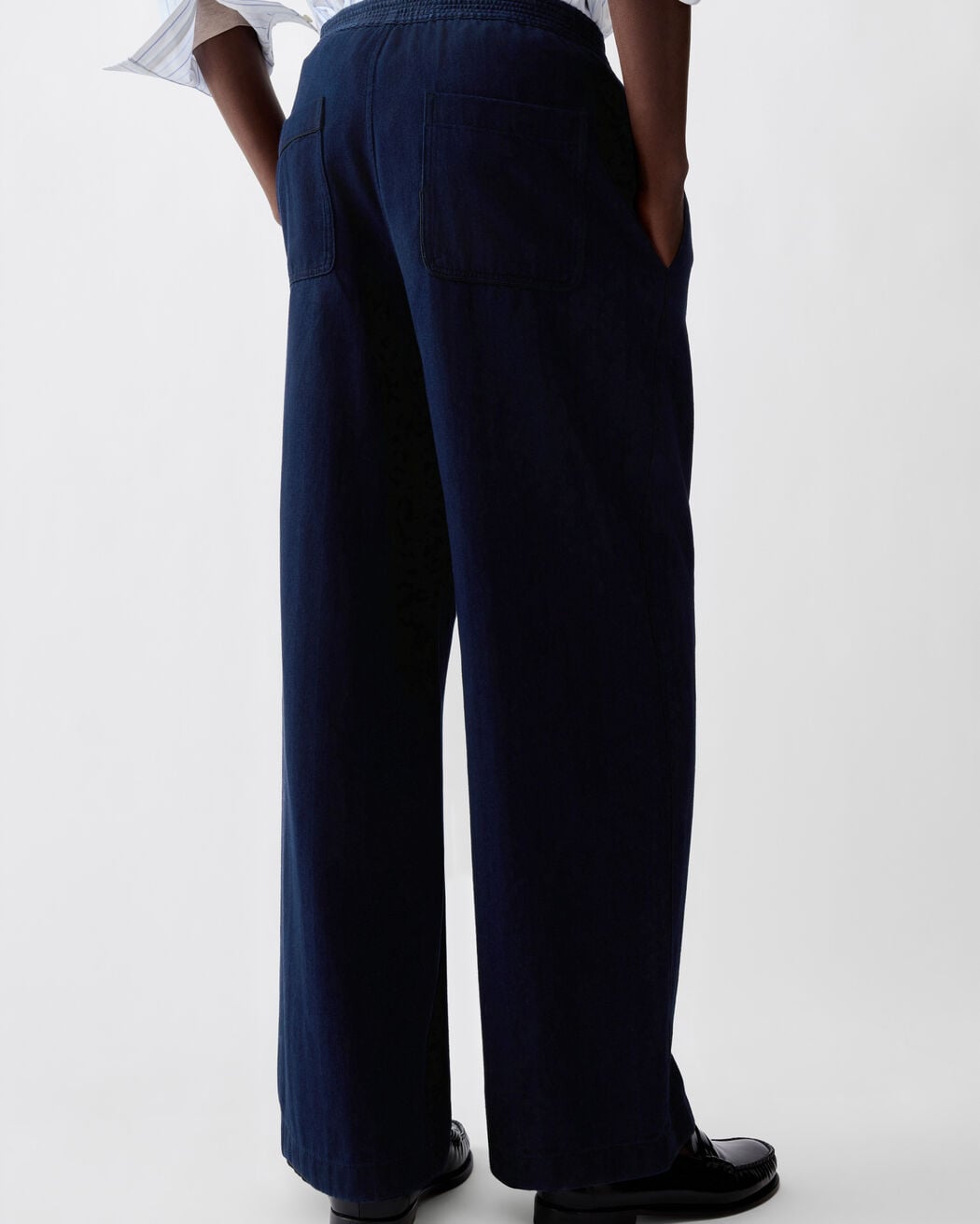 The de-Nîmes Pyjama denim pants jacquemus the de n mes pyjama denim pants