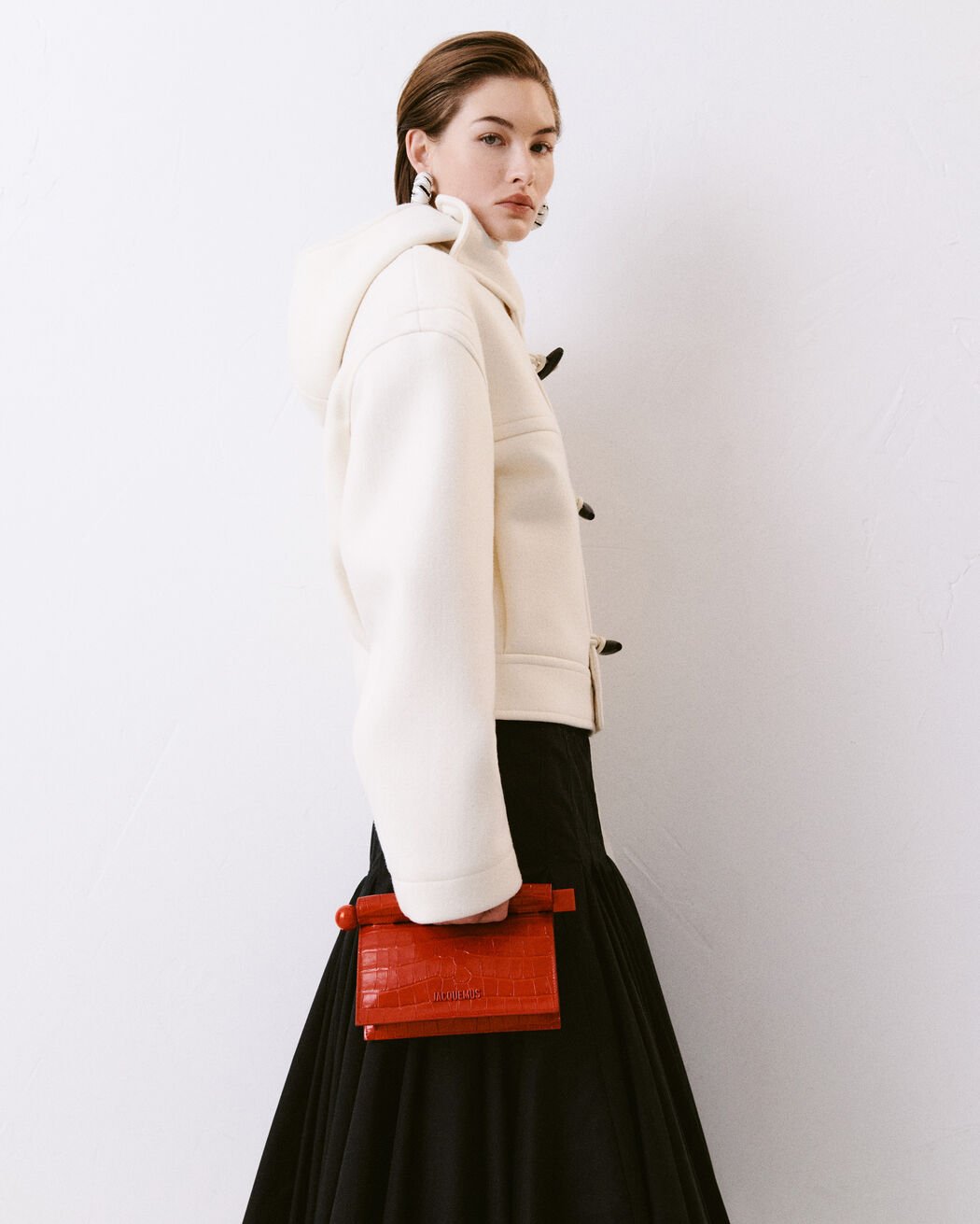 The small Rond Carré clutch jacquemus the small rond carr  clutch