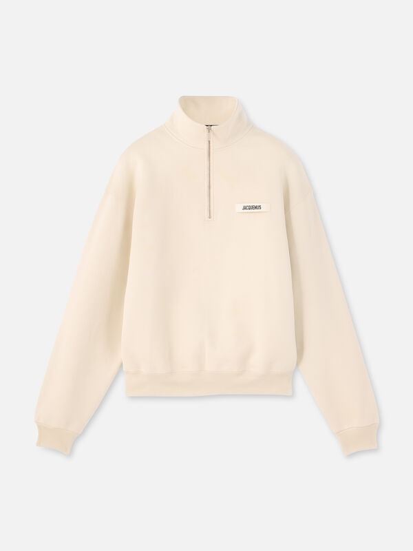 The Gros Grain zipped-rollneck sweatshirt jacquemus the gros grain zipped rollneck sweatshirt