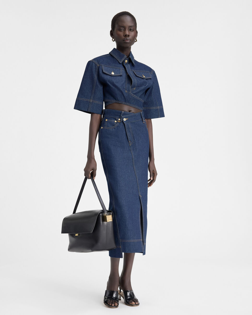 The de-Nîmes denim top jacquemus the de n mes denim top