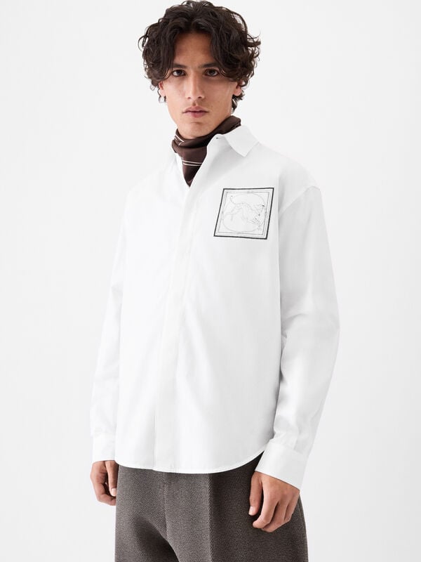 The Simon long-sleeve shirt jacquemus قميص the simon long sleeve
