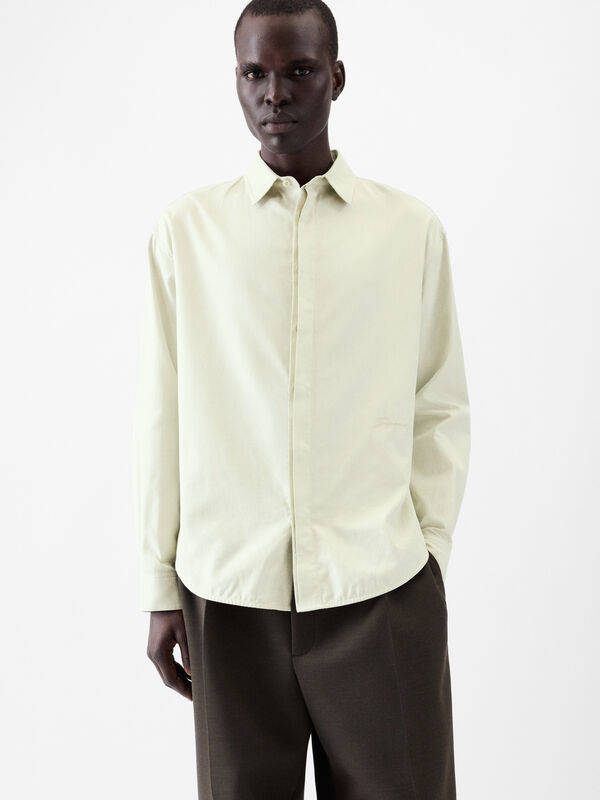 The Simon long-sleeve shirt jacquemus قميص the simon long sleeve