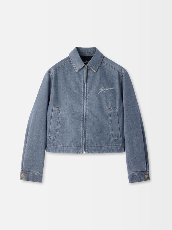 The Canevas de-Nîmes denim بليزر jacquemus the canevas de n mes denim بليزر