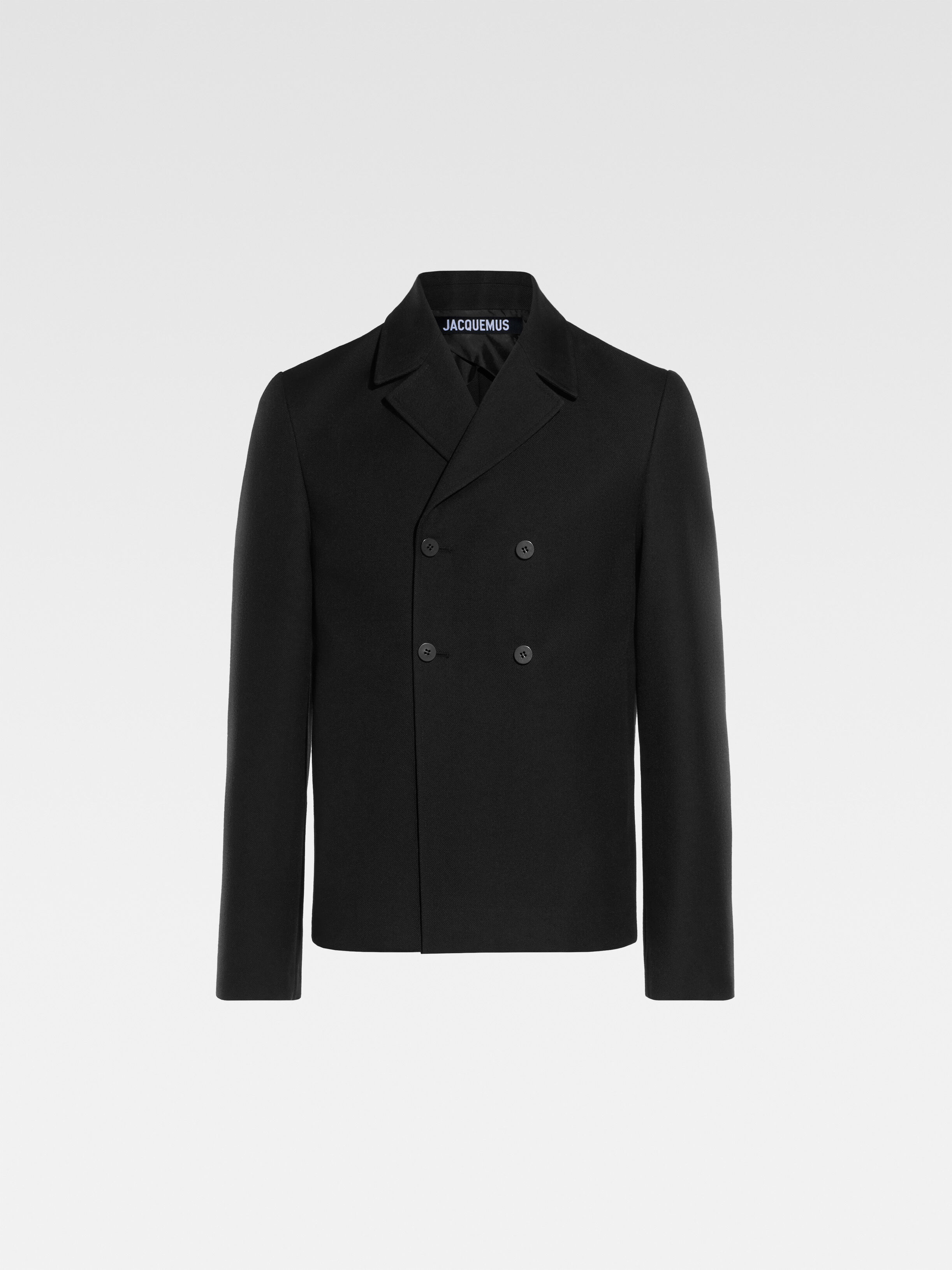 〓JACQUEMUS〓 BLACK HEMP×WOOL JACKET Black Wool Jacket Jacquemus - Vitkac France