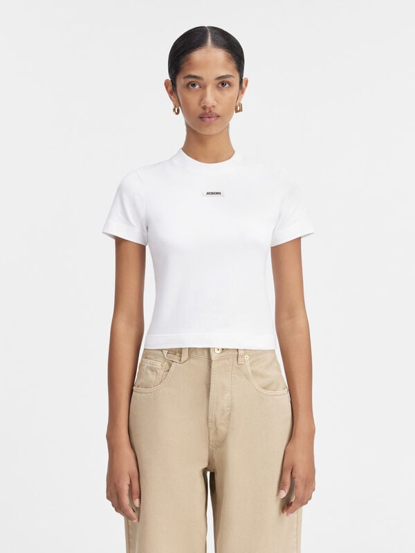 The Gros Grain   تي شيرت jacquemus تي شيرت le t shirt gros grain