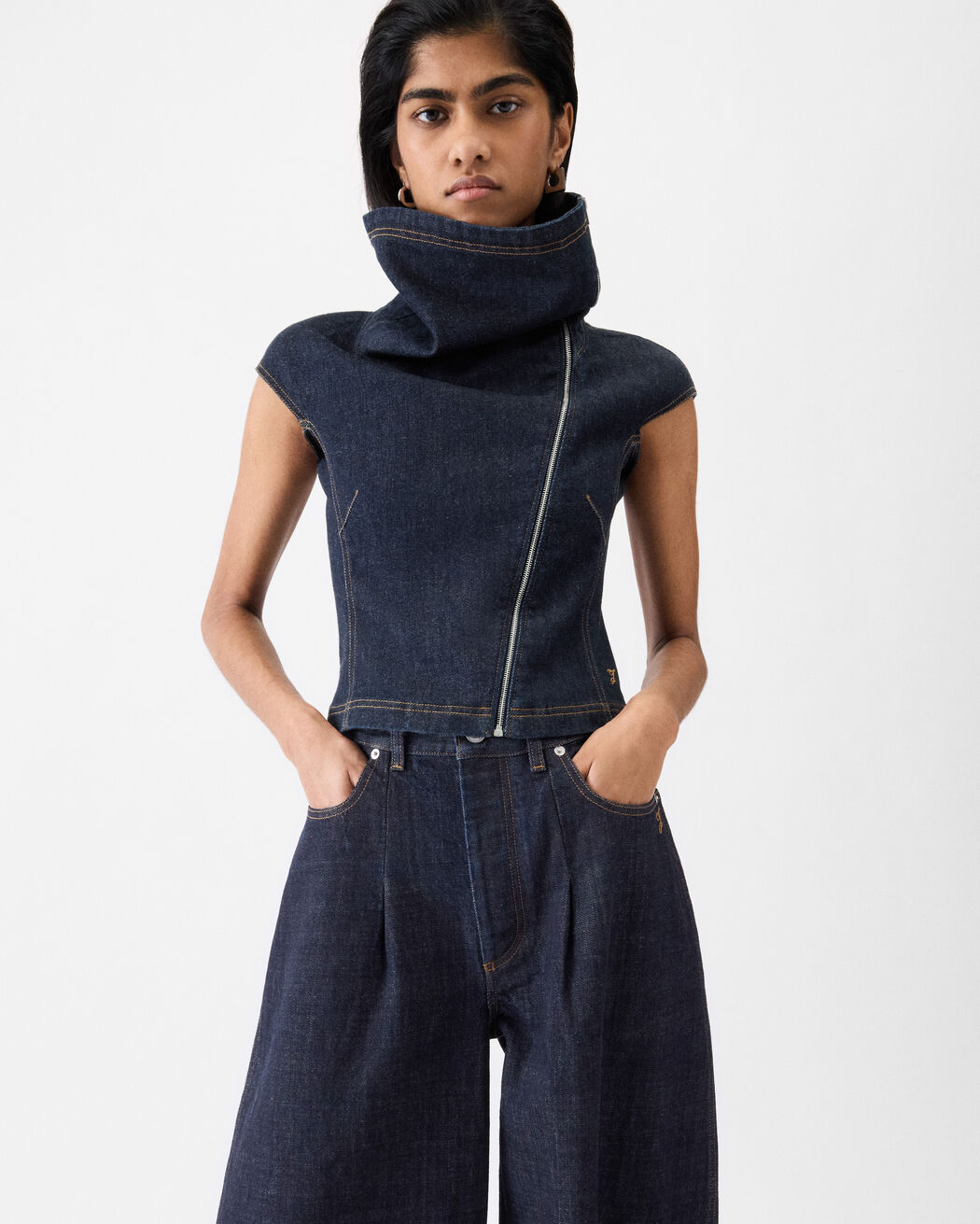 The Pasante de-Nîmes denim top jacquemus the pasante de n mes denim top