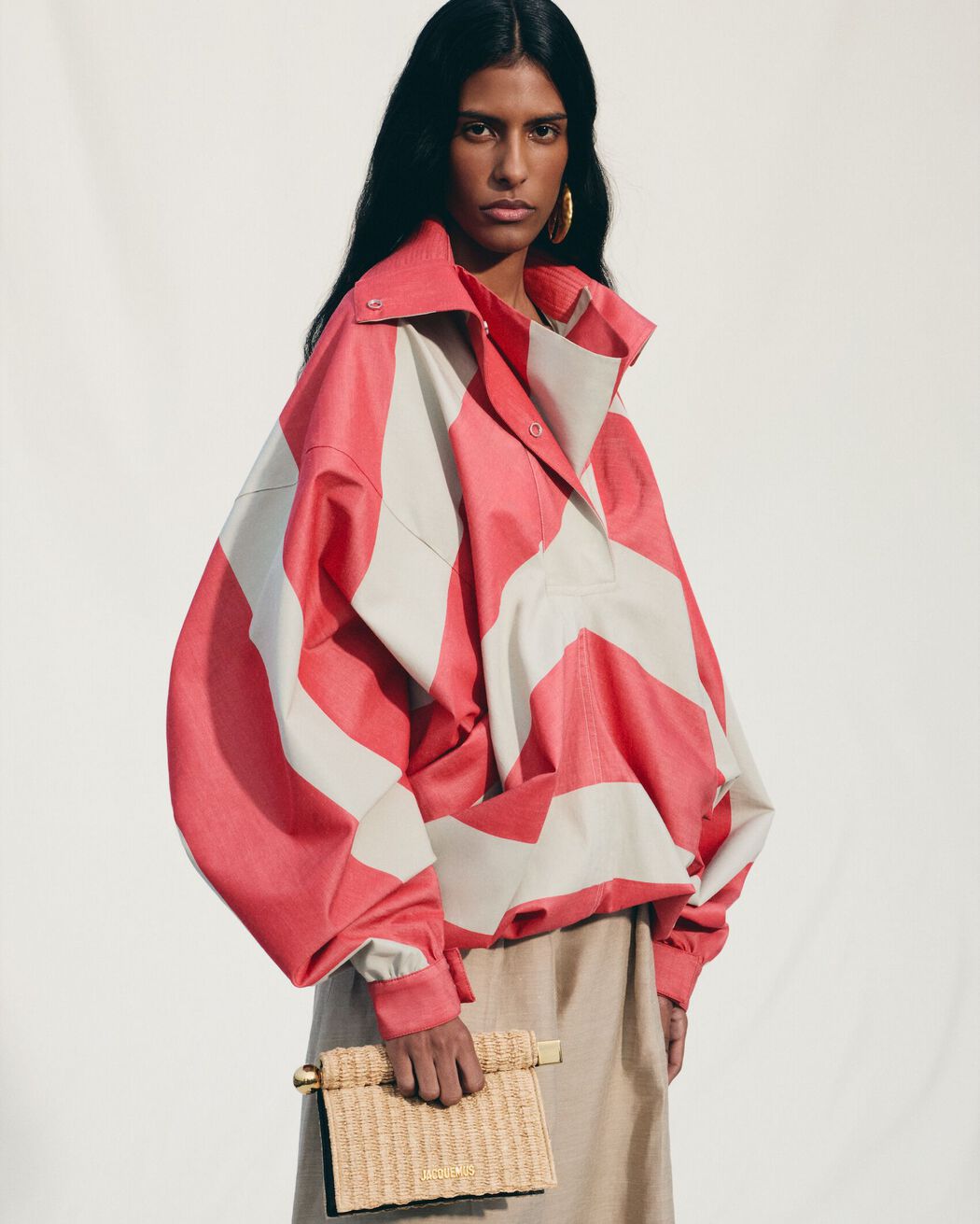 The small Rond Carré clutch jacquemus the small rond carr clutch