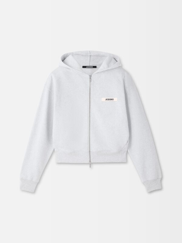 The Gros Grain zipped hoodie jacquemus the gros grain hoodie