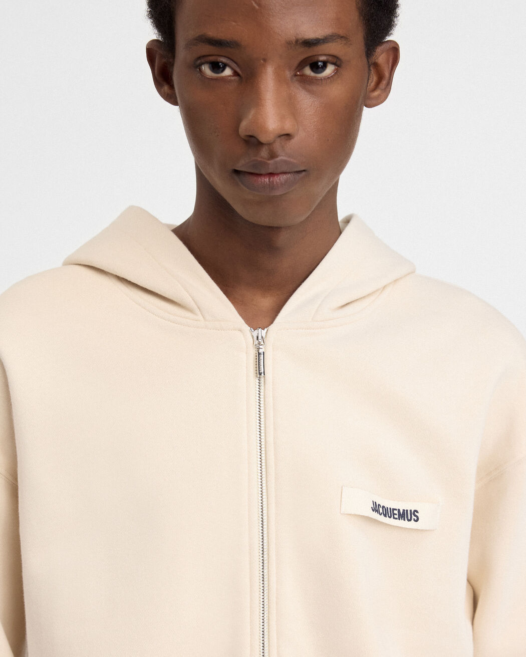 The Gros Grain zipped hoodie jacquemus the gros grain zipped hoodie