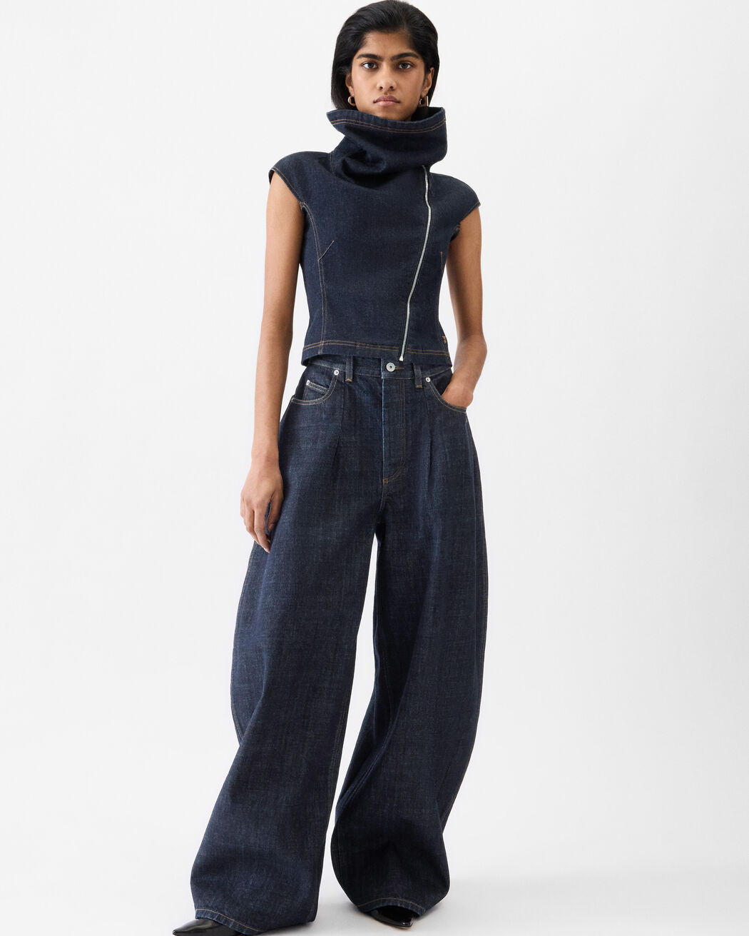 The Pasante de-Nîmes denim top jacquemus the pasante de n mes denim top