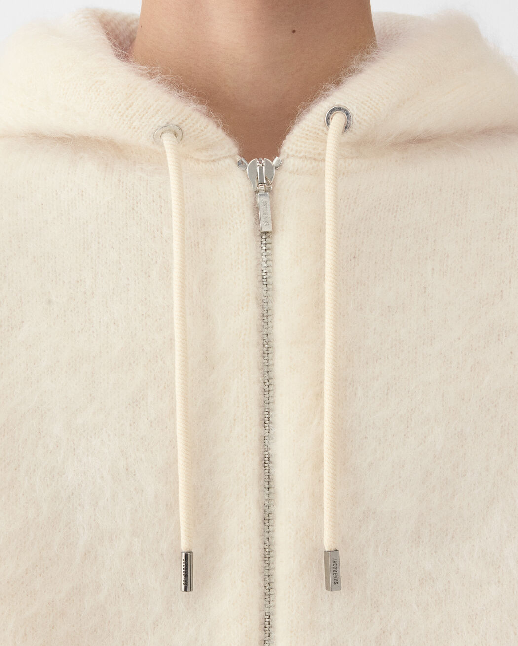 The Nuvola zipped cardigan jacquemus the nuvola zipped cardigan