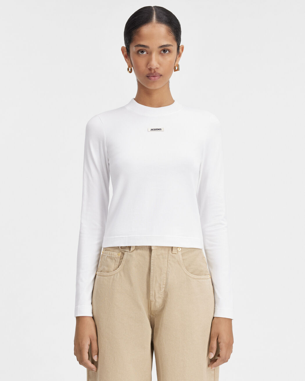 تي شيرت بأكمام طويلة The Gros Grain jacquemus تي شيرت بأكمام طويلة the gros grain