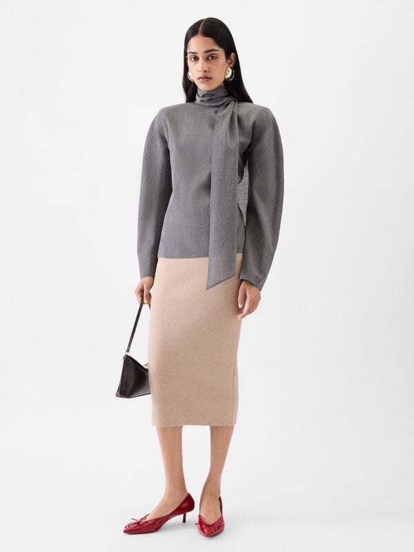 The Doppio knit skirt jacquemus تنورة the doppio