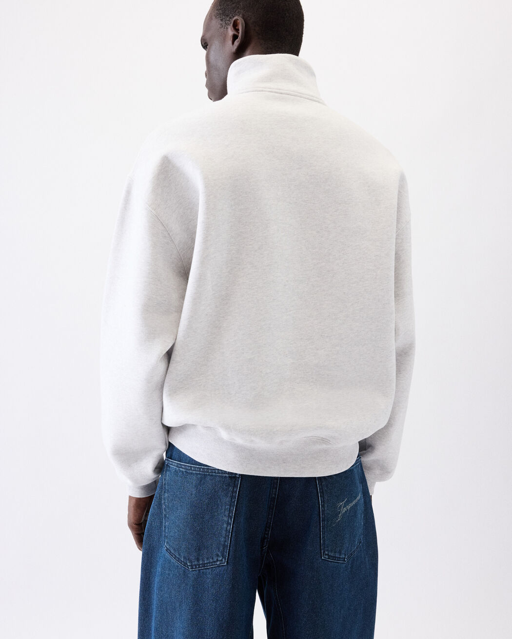 The Gros Grain zipped-rollneck sweatshirt jacquemus the gros grain zipped rollneck sweatshirt