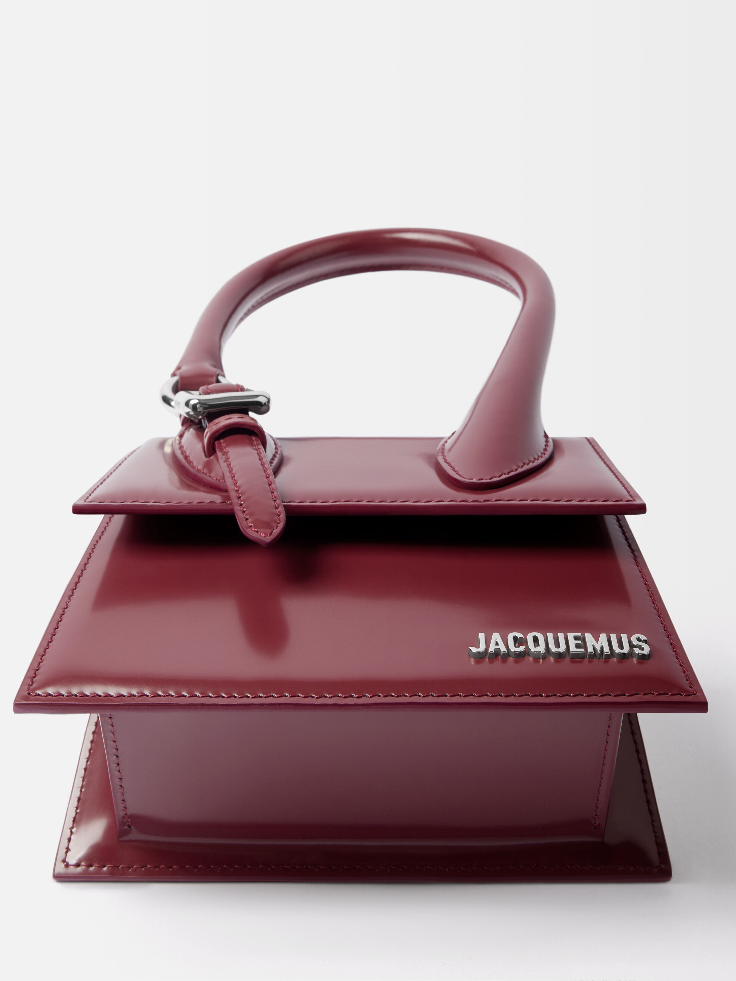 The medium Chiquito with buckle, Burgundy | JACQUEMUS KSA