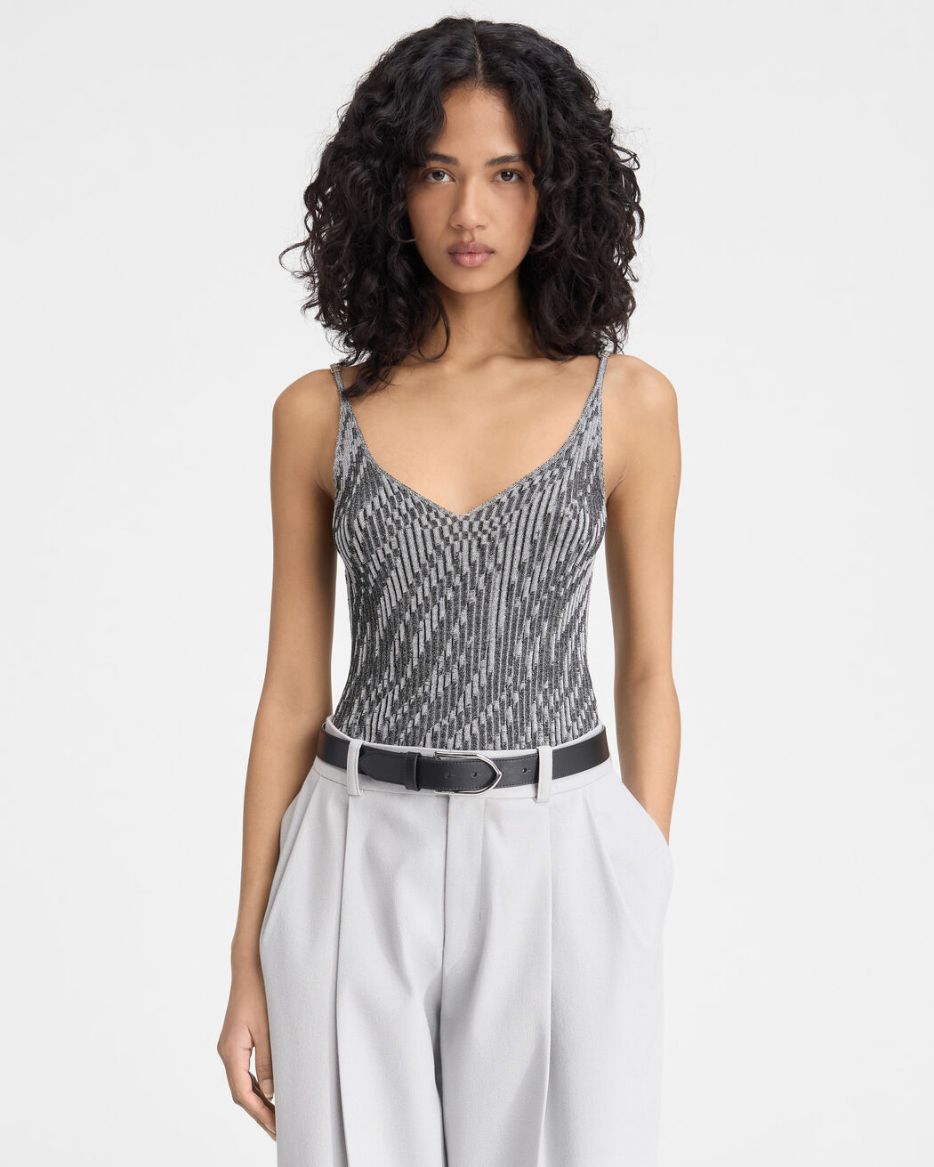 The Zebra knit tank top jacquemus the zebra knit tank top