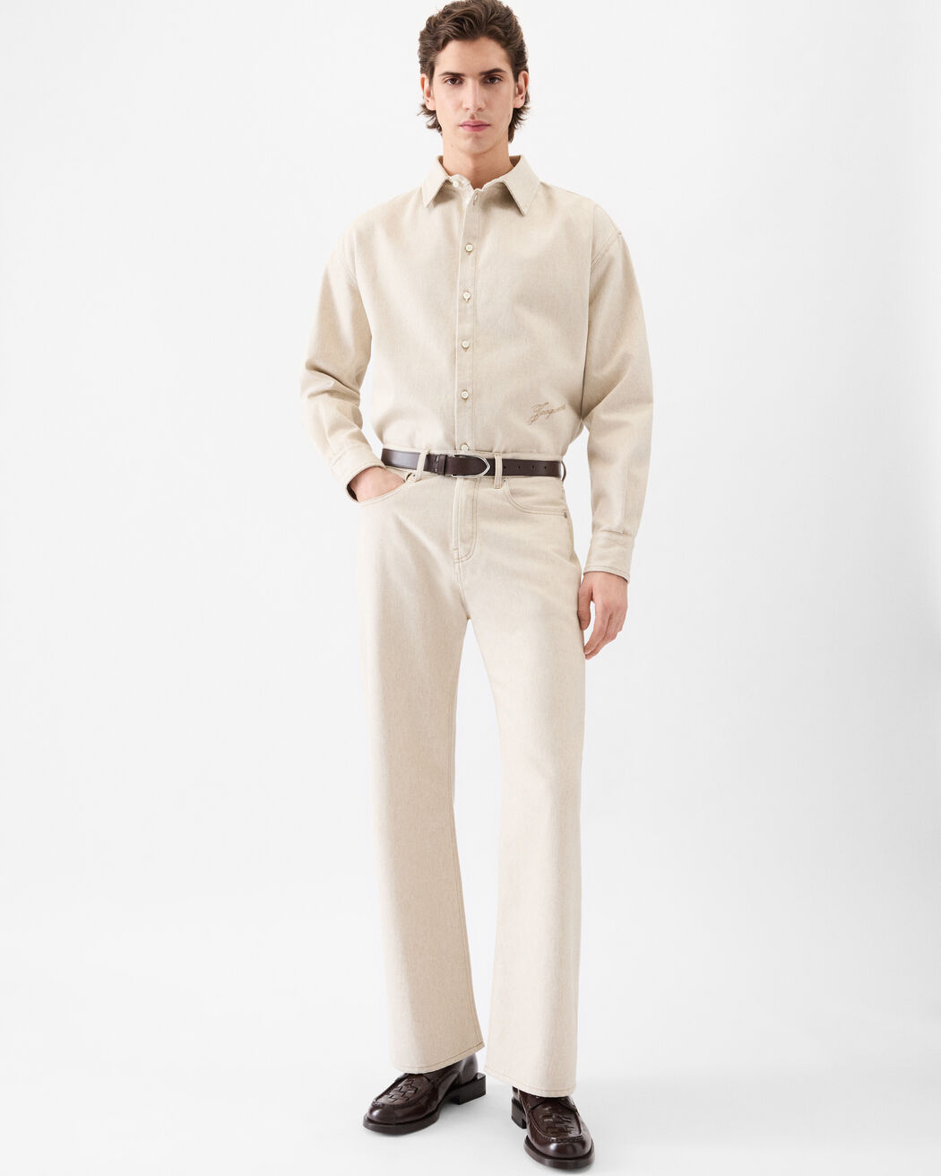The straight de-Nîmes denim pants jacquemus the straight de n mes denim pants