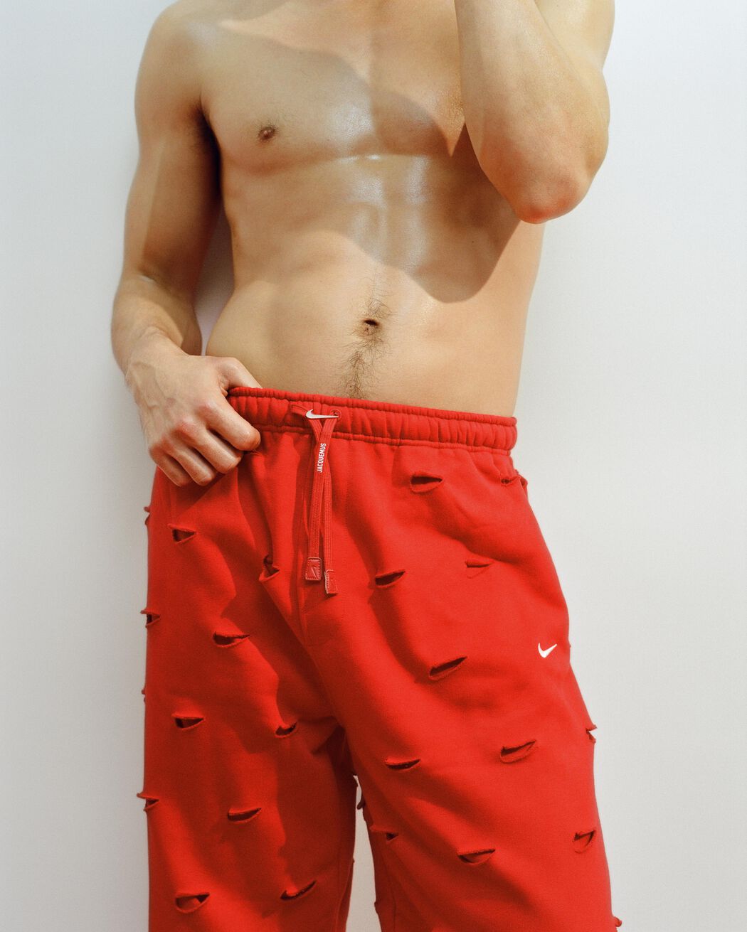 The Swoosh JACQUEMUS+NIKE track pants the swoosh jacquemus nike track pants