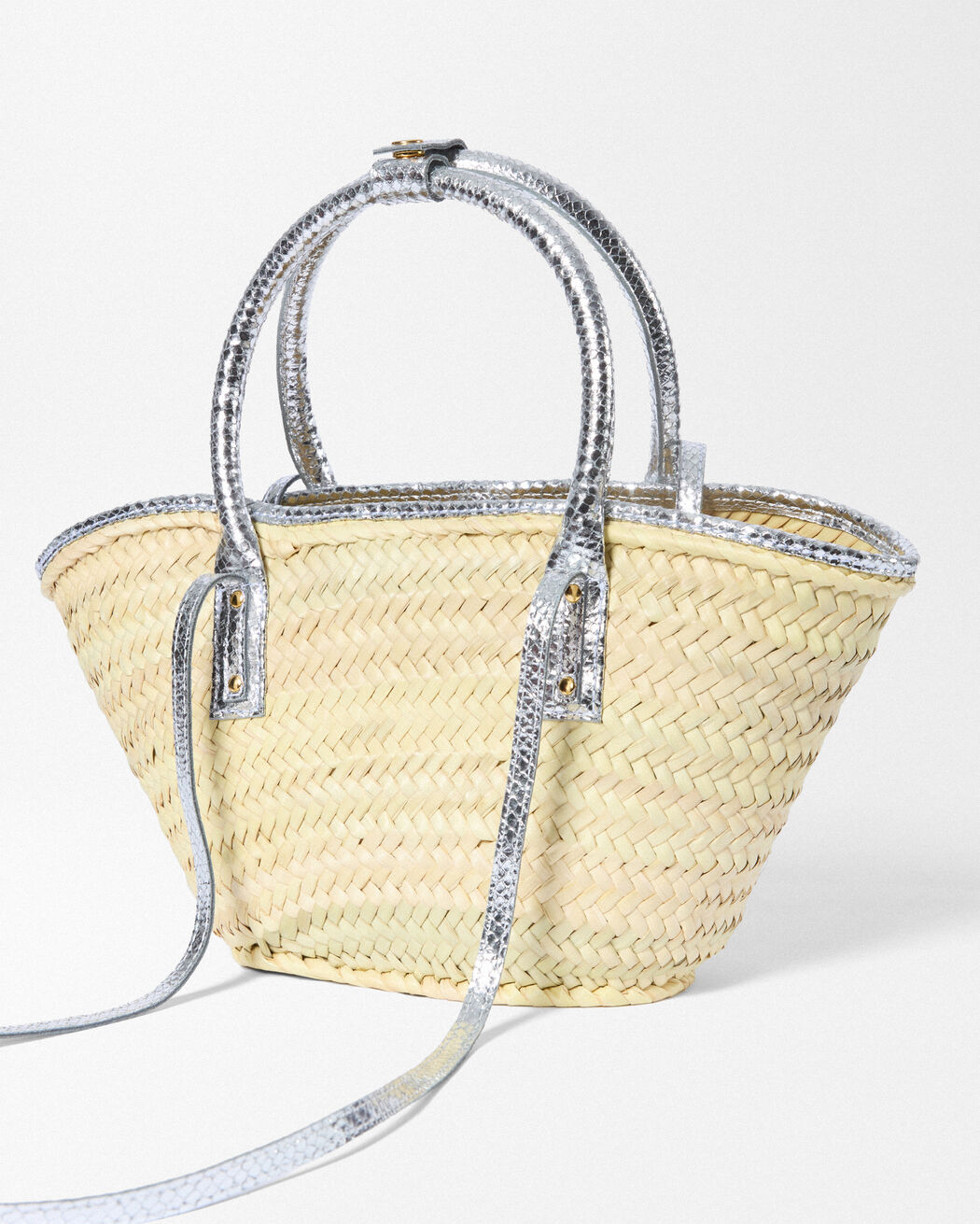 حقيبة بتصميم سلة The small Soli jacquemus حقيبة بتصميم سلة the small soli