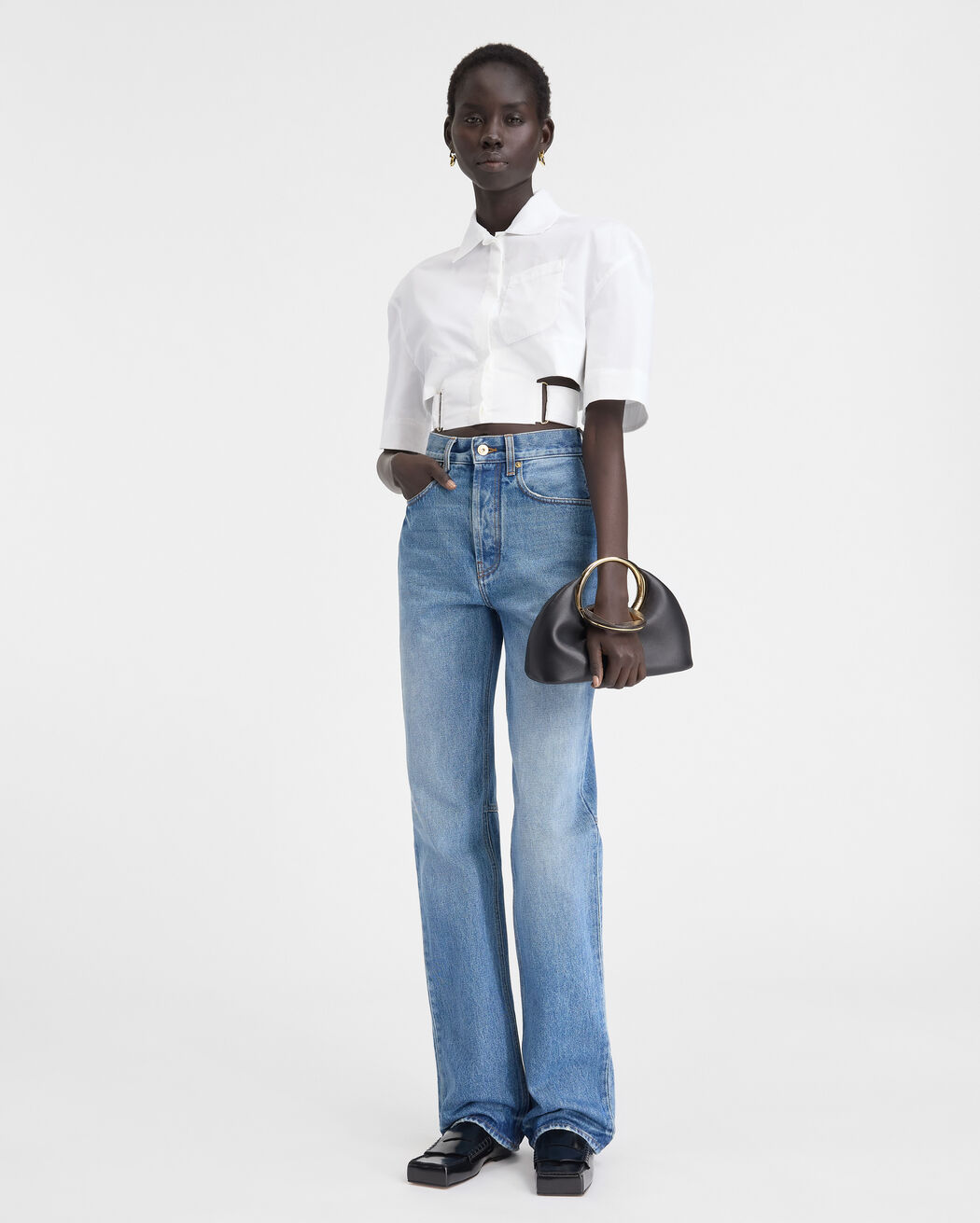 بنطال Le De-Nîmes Droit jacquemus بنطال le de n mes droit