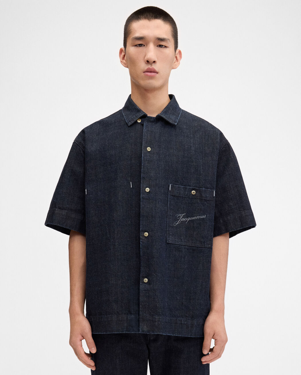 قميص The Aloe de-Nîmes denim jacquemus قميص the aloe de n mes denim