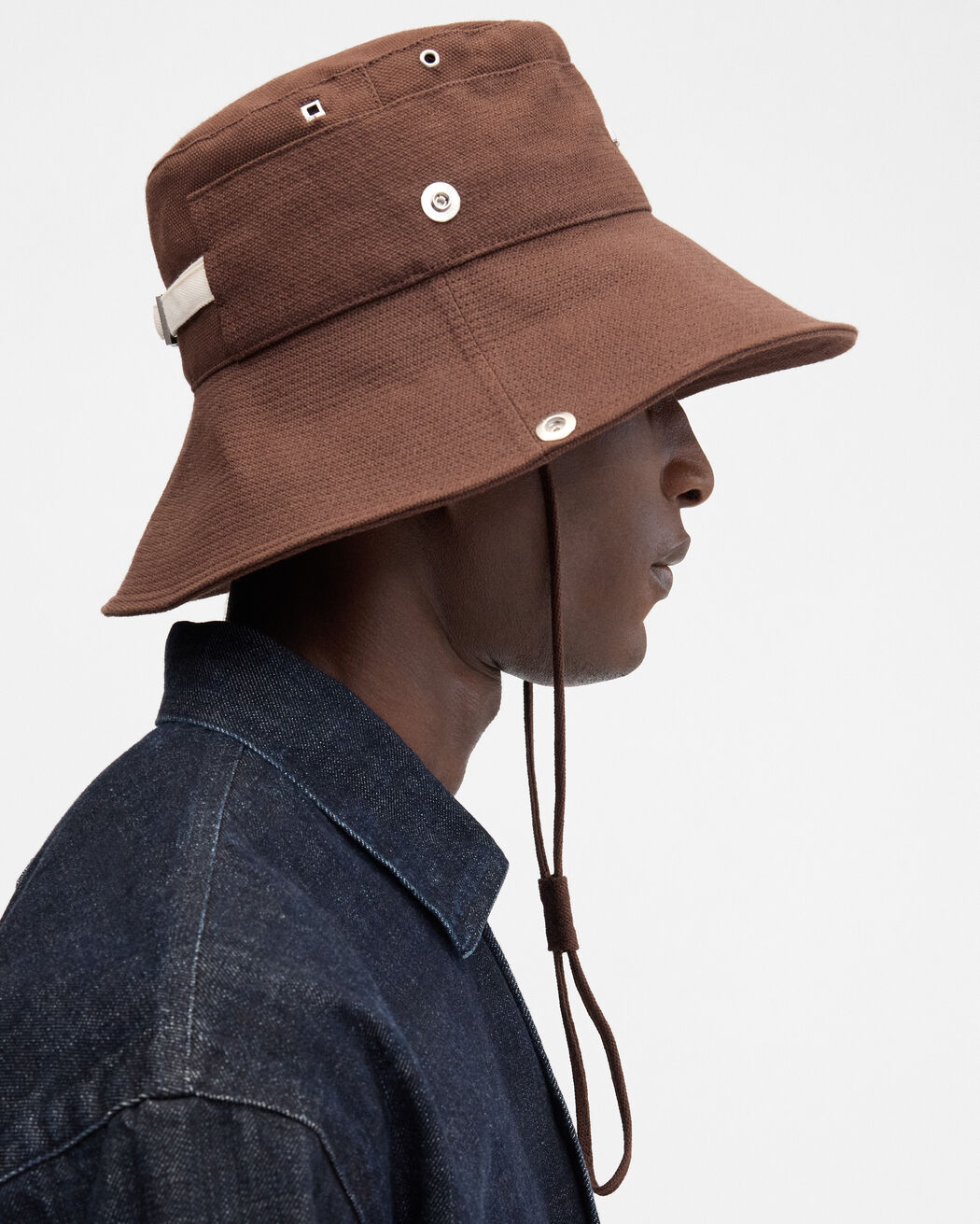 The de-Nîmes denim bucket hat jacquemus the de n mes denim bucket hat