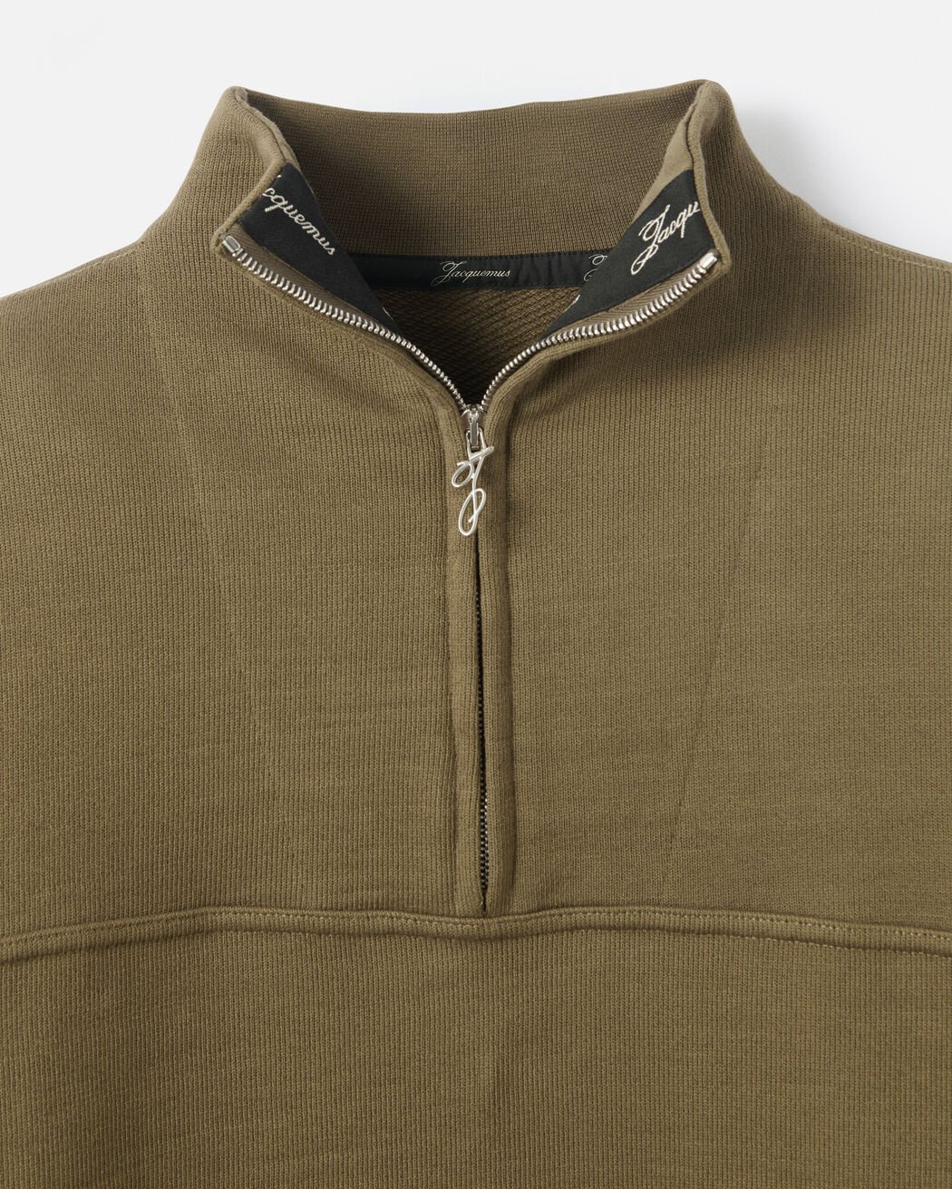 The Rond Carré zipped-rollneck sweatshirt jacquemus the rond carr zipped rollneck sweatshirt