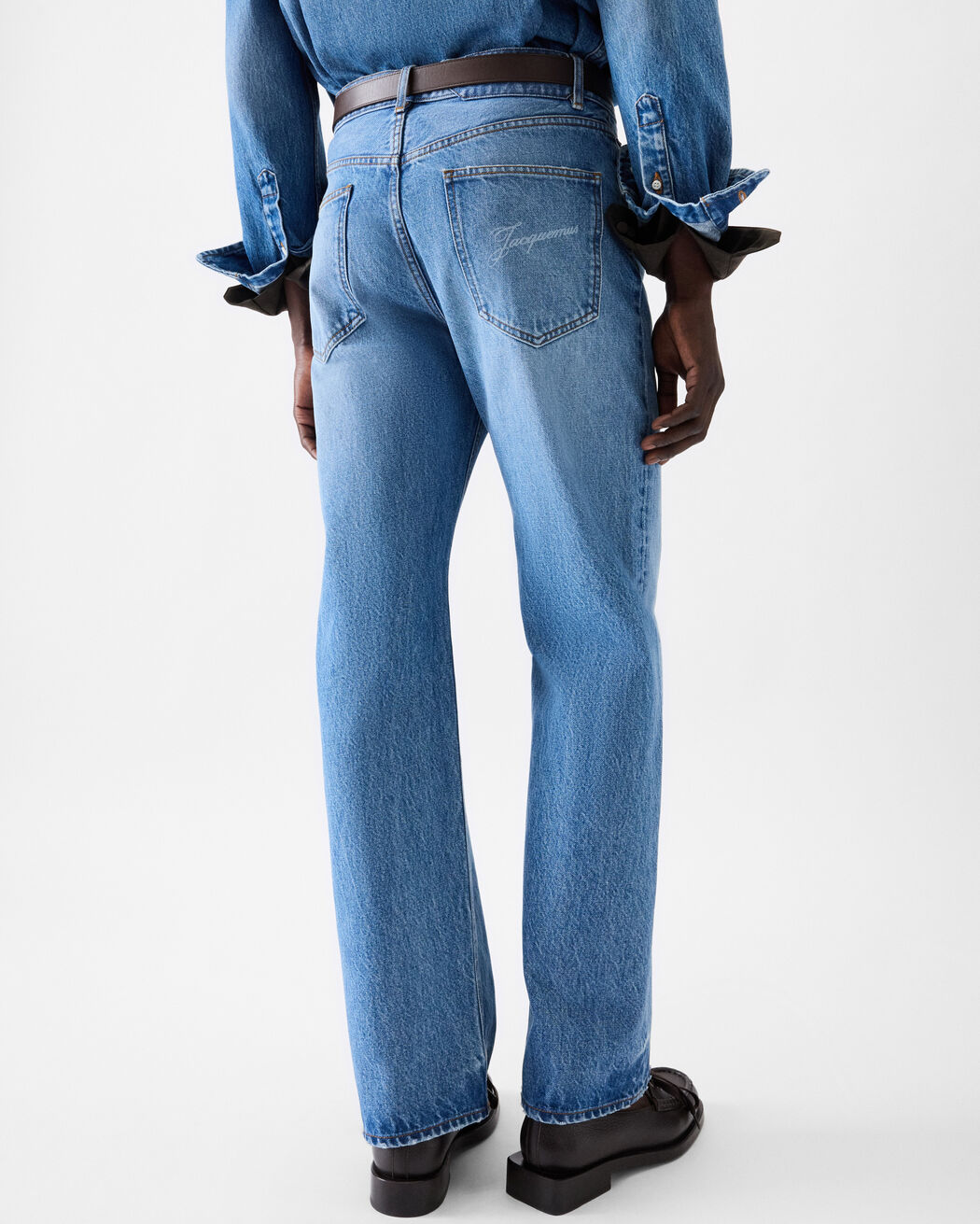 The straight de-Nîmes denim pants jacquemus the straight de n mes denim pants