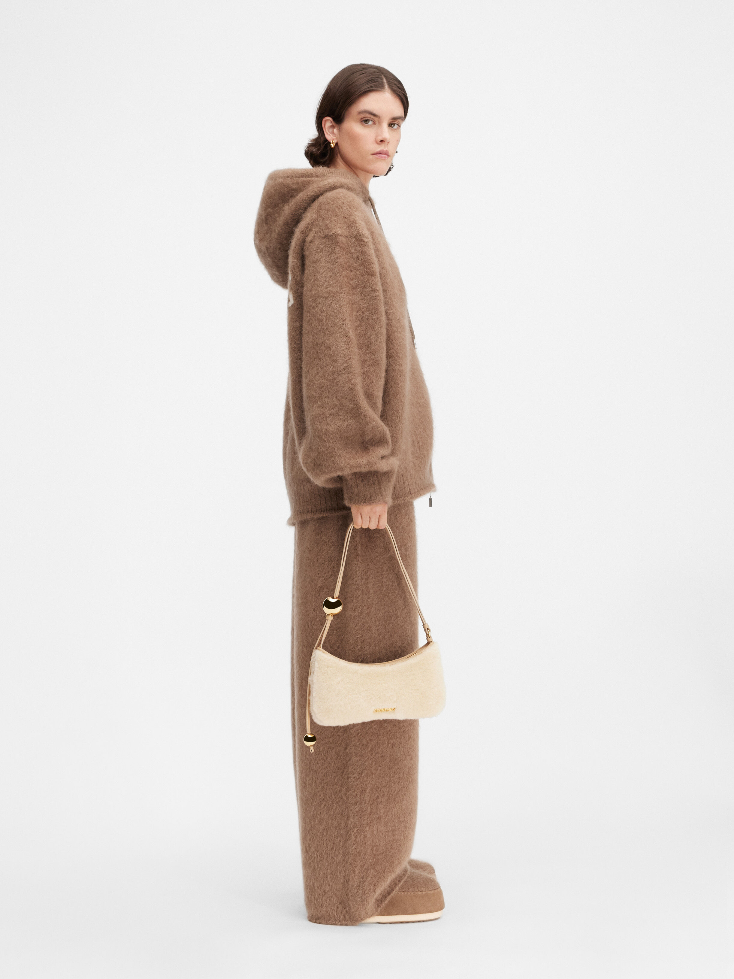 The Nuvola zipped cardigan, Beige/Naturals | JACQUEMUS KSA