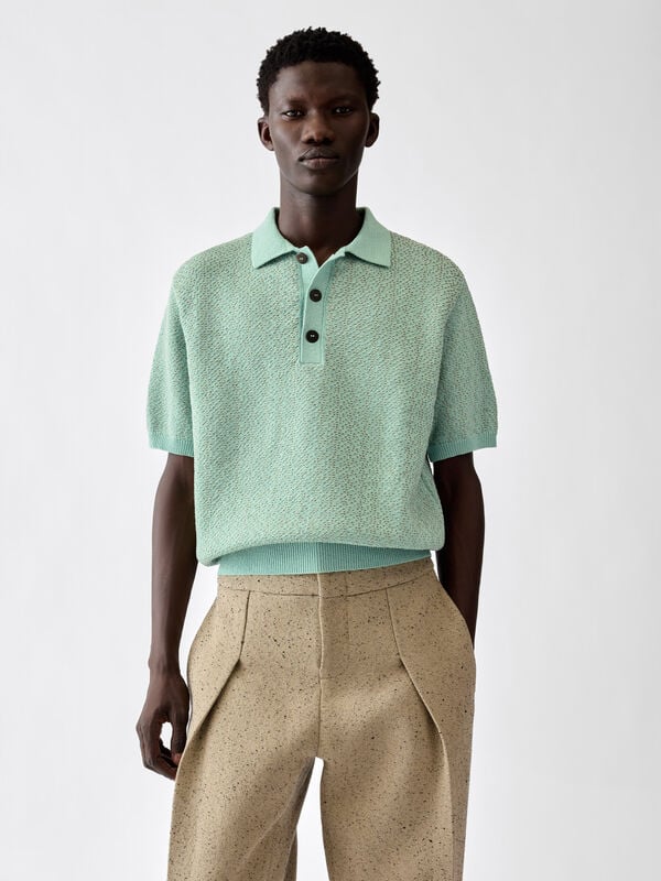 قميص بولو محبوك The Miami jacquemus قميص بولو محبوك the miami