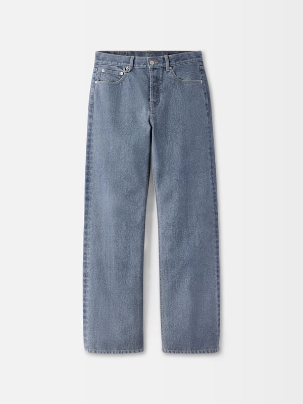 The straight de-Nîmes denim pants jacquemus جينز the straight de n mes