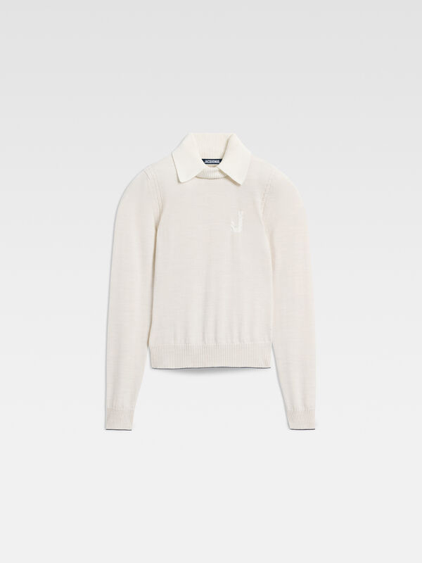The Tricot knit قميص jacquemus the tricot knit قميص بولو
