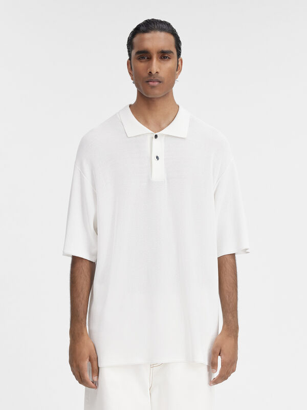 The knit polo shirt jacquemus the knit polo shirt