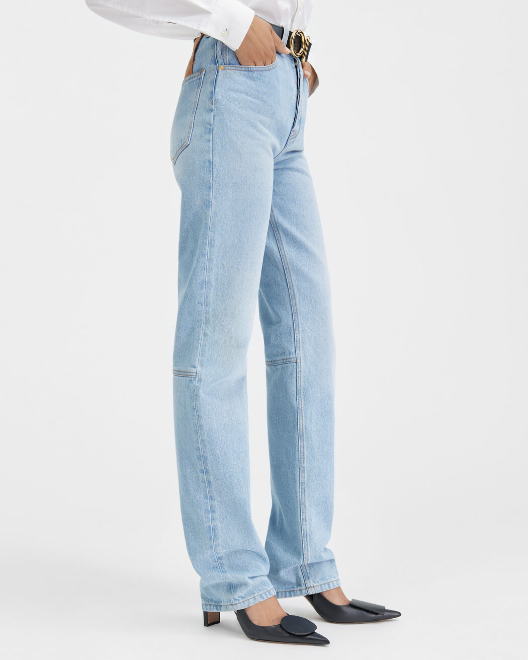 The straight de-Nîmes denim pants jacquemus the straight de n mes denim pants