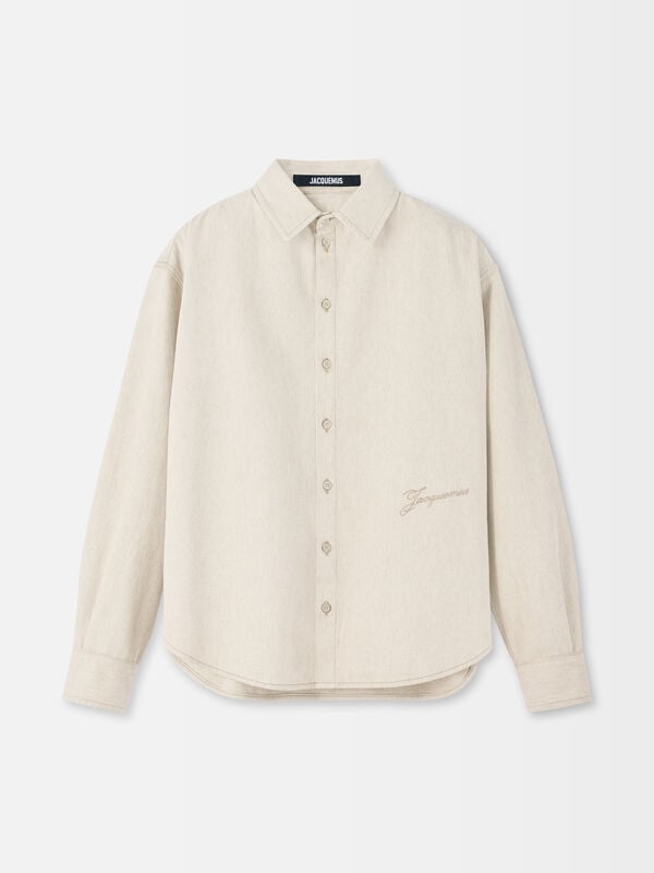 The de-Nîmes Simon denim shirt jacquemus the simon de n mes denim shirt