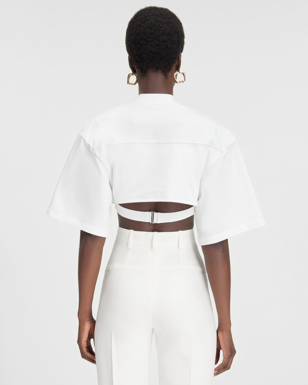 The Bahia cropped t-shirt jacquemus the bahia cropped t shirt
