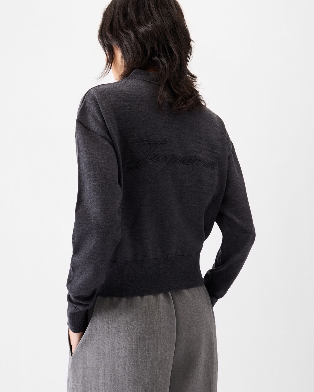 The embroidered cardigan jacquemus the embroidered cardigan