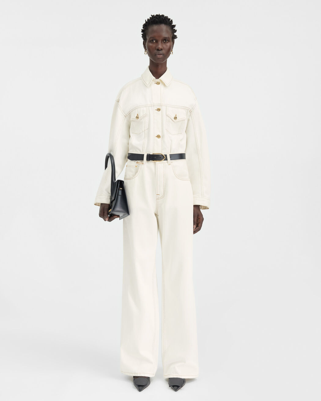 بنطال جينز The wide de-Nîmes denim pants jacquemus بنطال جينز the wide de n mes denim pants
