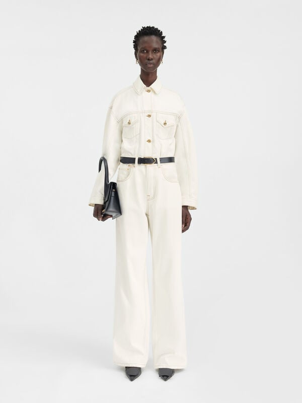The wide de-Nîmes denim pants jacquemus the wide de n mes denim pants