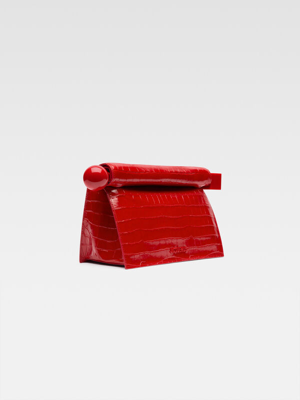 The Rond Carré clutch jacquemus حقيبة the rond carr