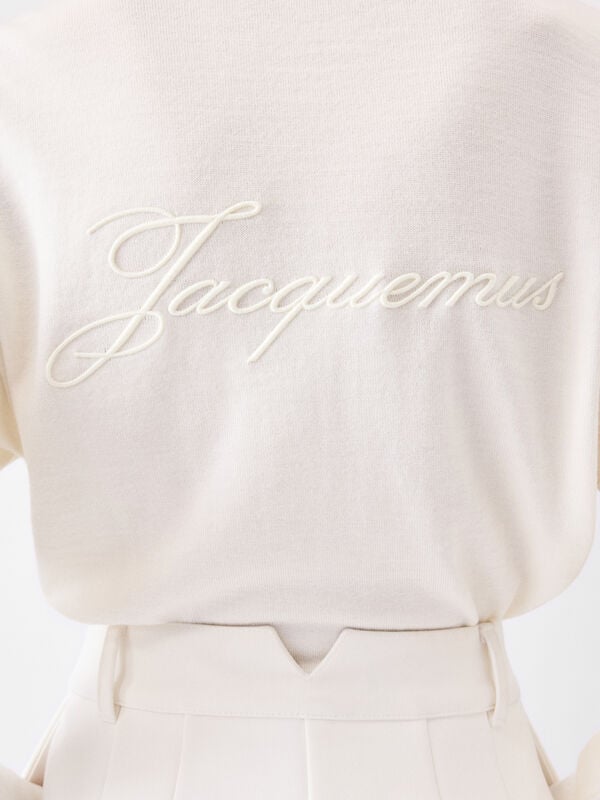 The embroidered cardigan jacquemus the embroidered كارديجان