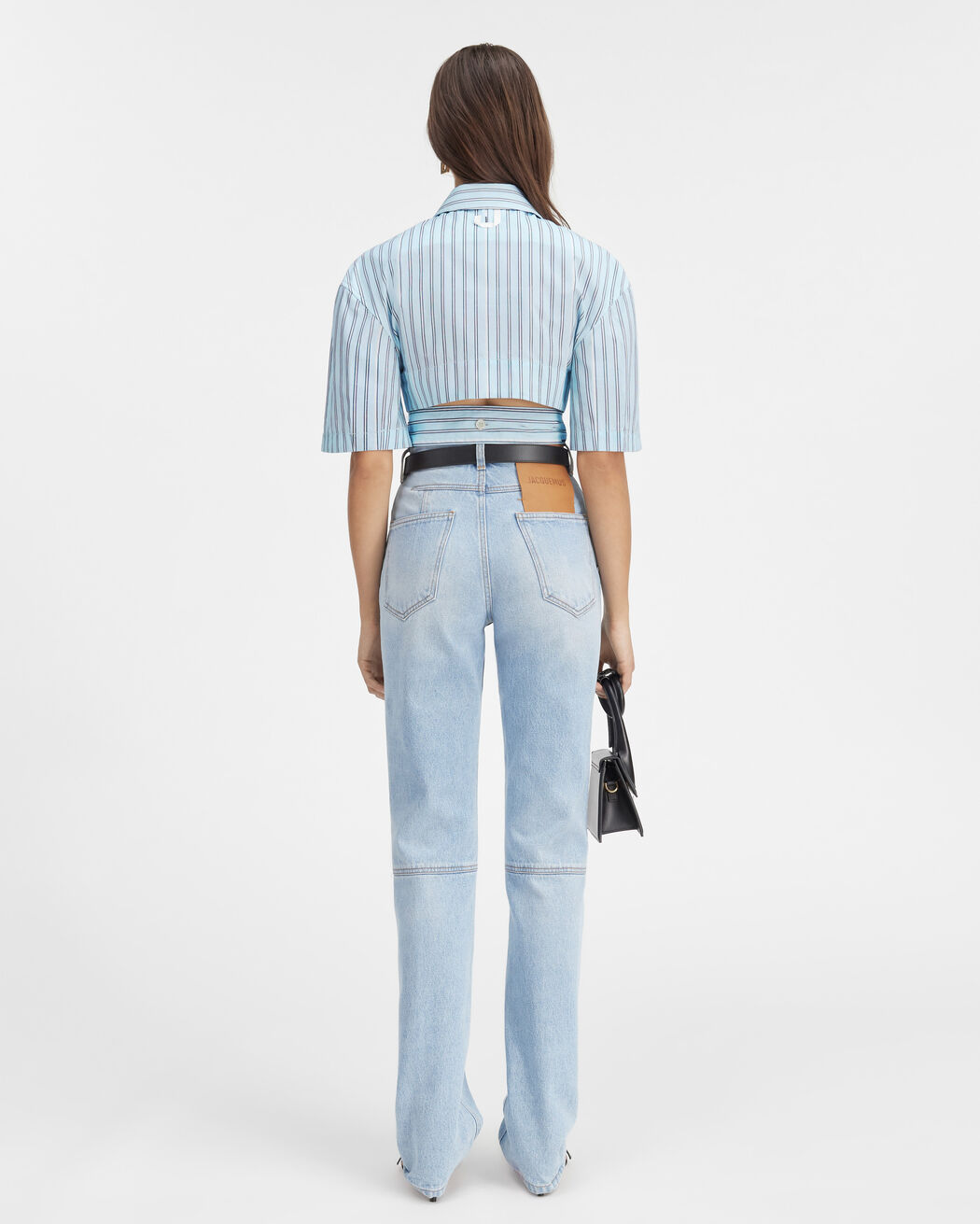 The Bari cropped shirt jacquemus the bari cropped shirt