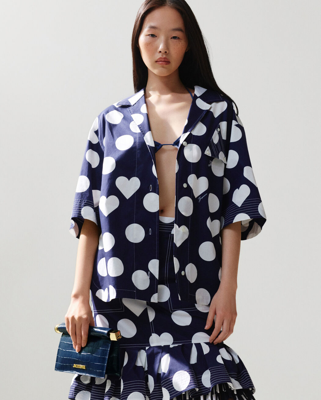 The small Rond Carré clutch jacquemus the small rond carr clutch