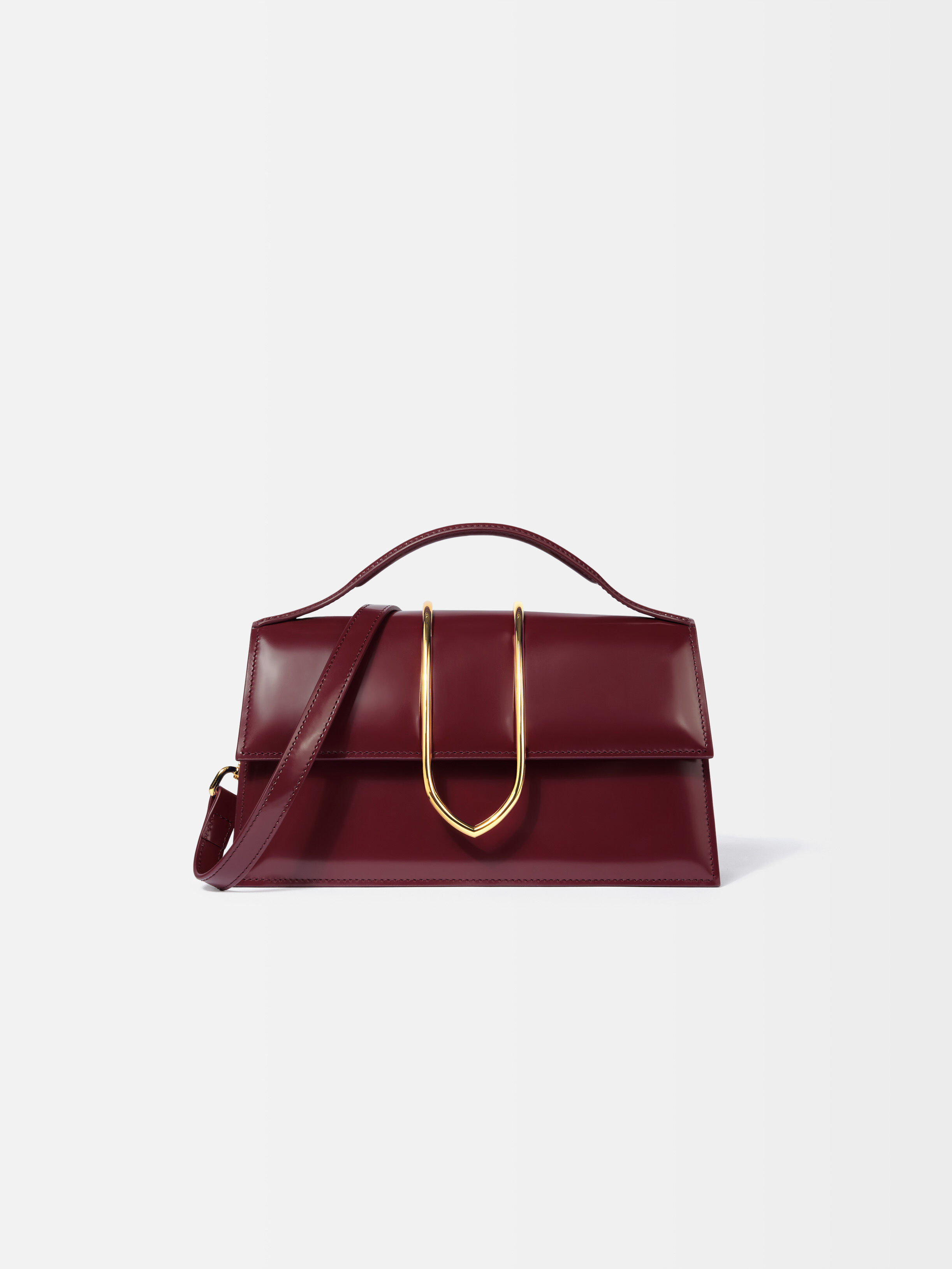The large Bambino, Burgundy | JACQUEMUS KSA