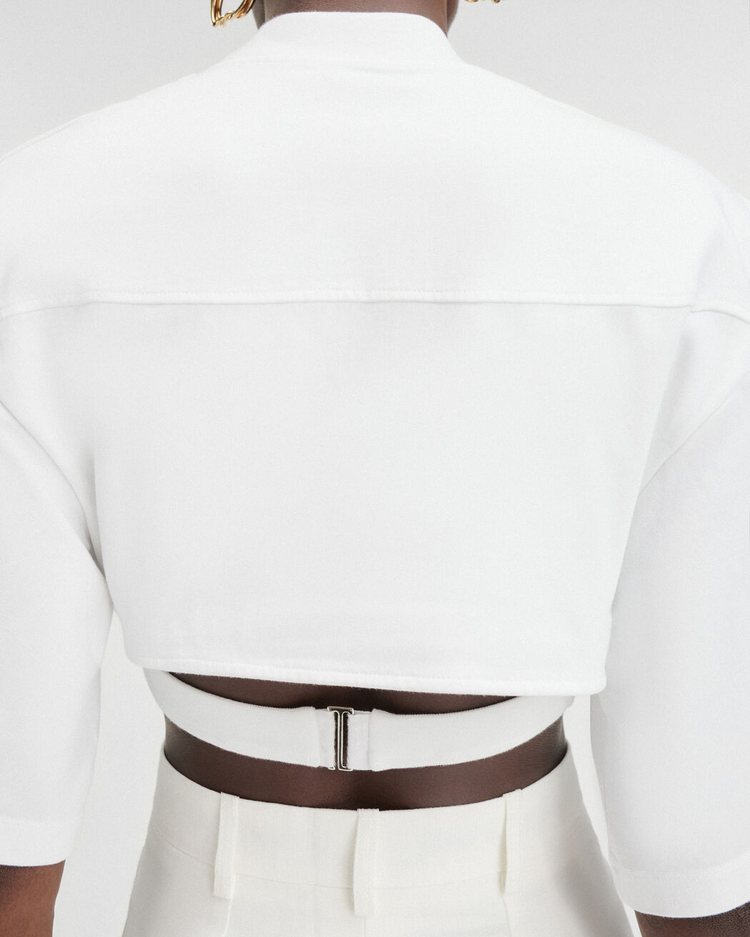 The Bahia cropped t-shirt jacquemus the bahia cropped t shirt