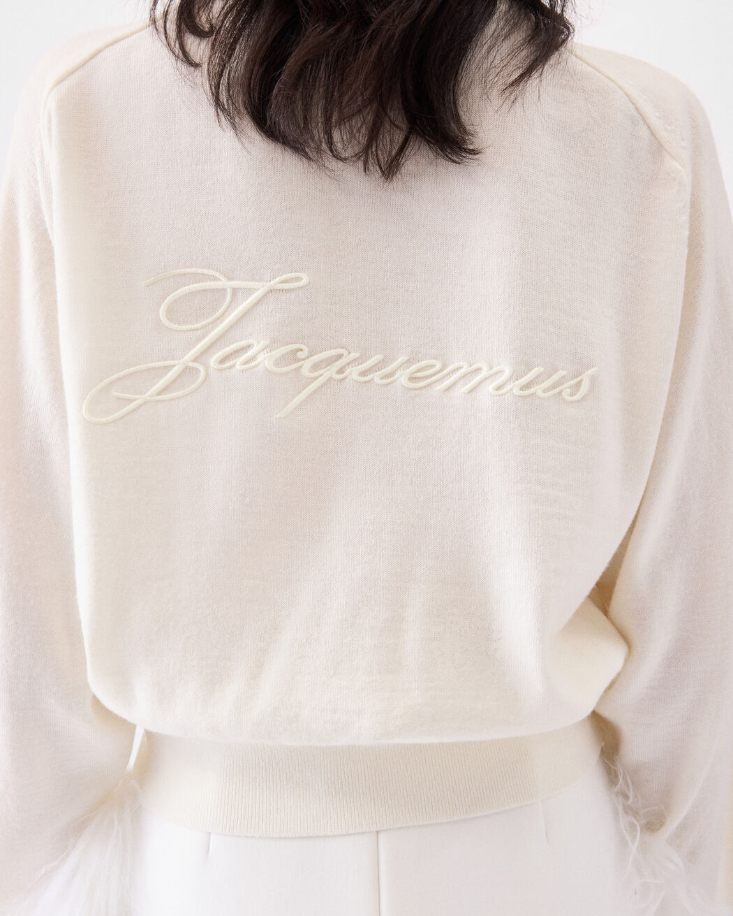 The embroidered sweater jacquemus the embroidered sweater