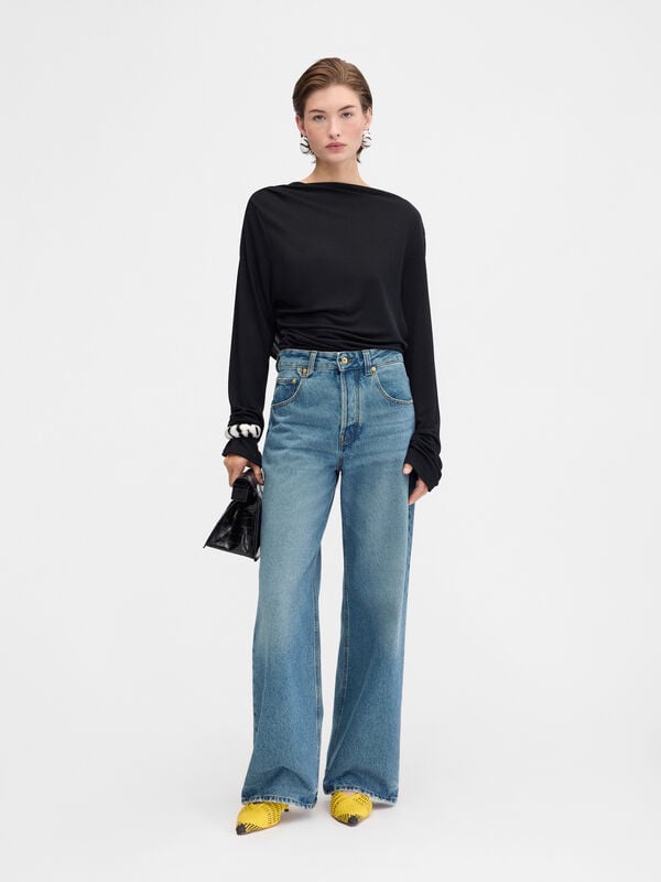 The wide de-Nîmes denim pants jacquemus the wide de n mes denim pants